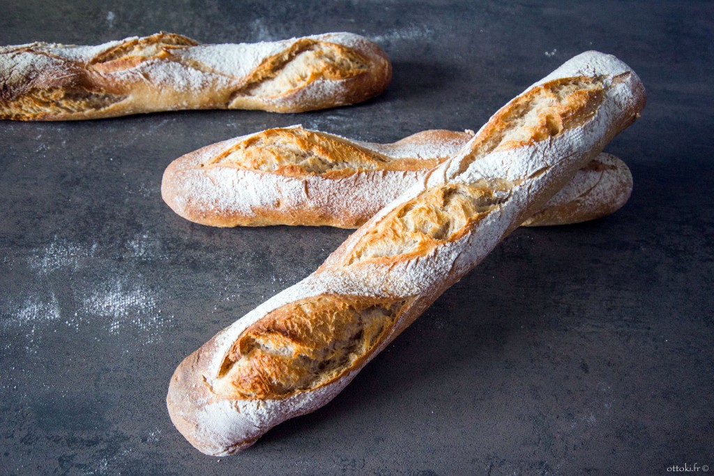 Baguettes bio après cuisson