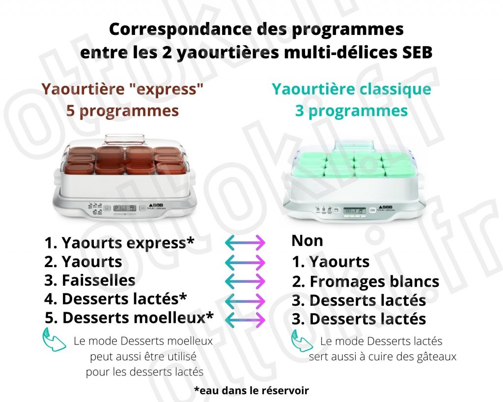 Yaourtière Seb multi délices express 6 pot - Seb